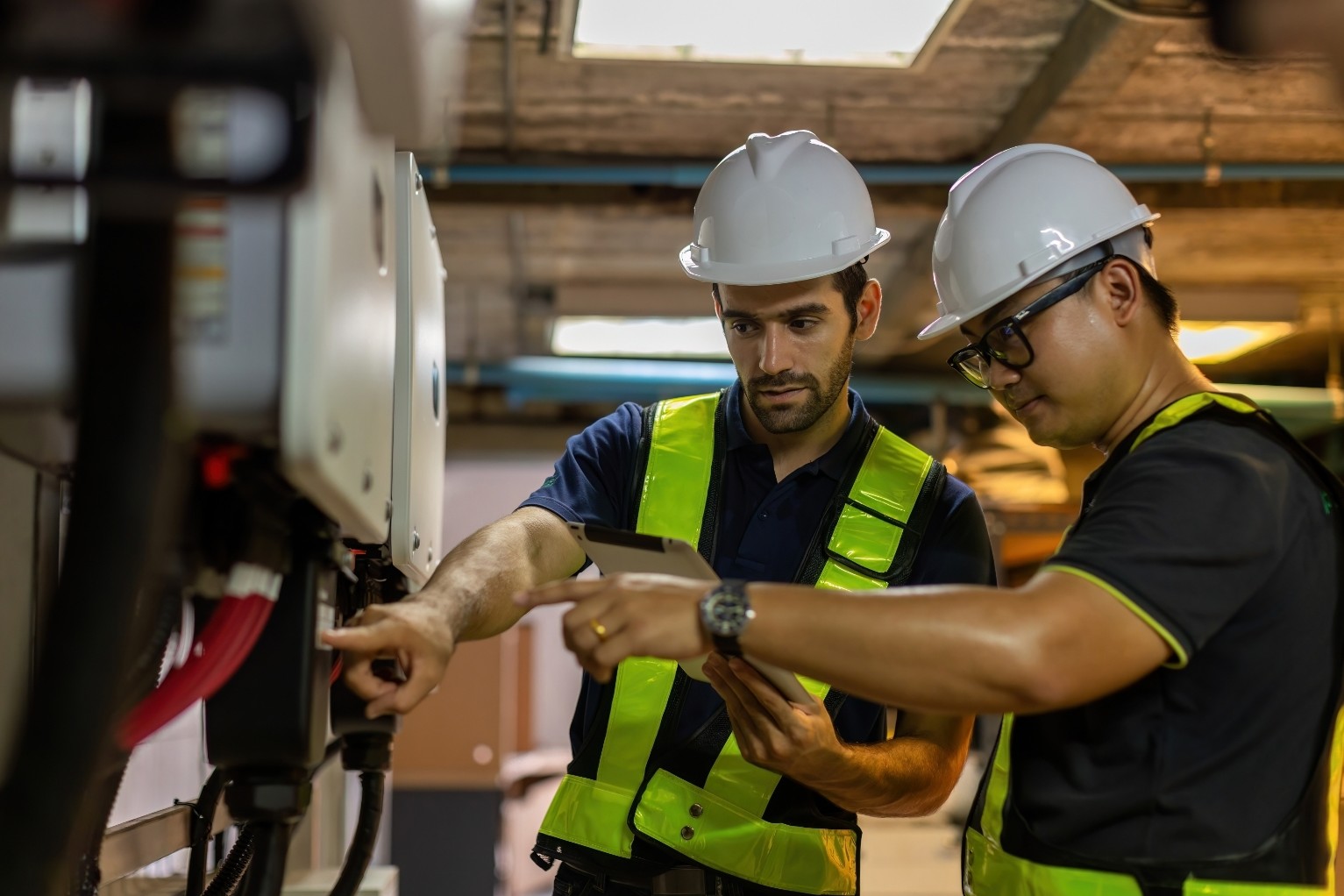 The Enginia Energie team of expert engineers designing an industrial automation solution for a client in India.